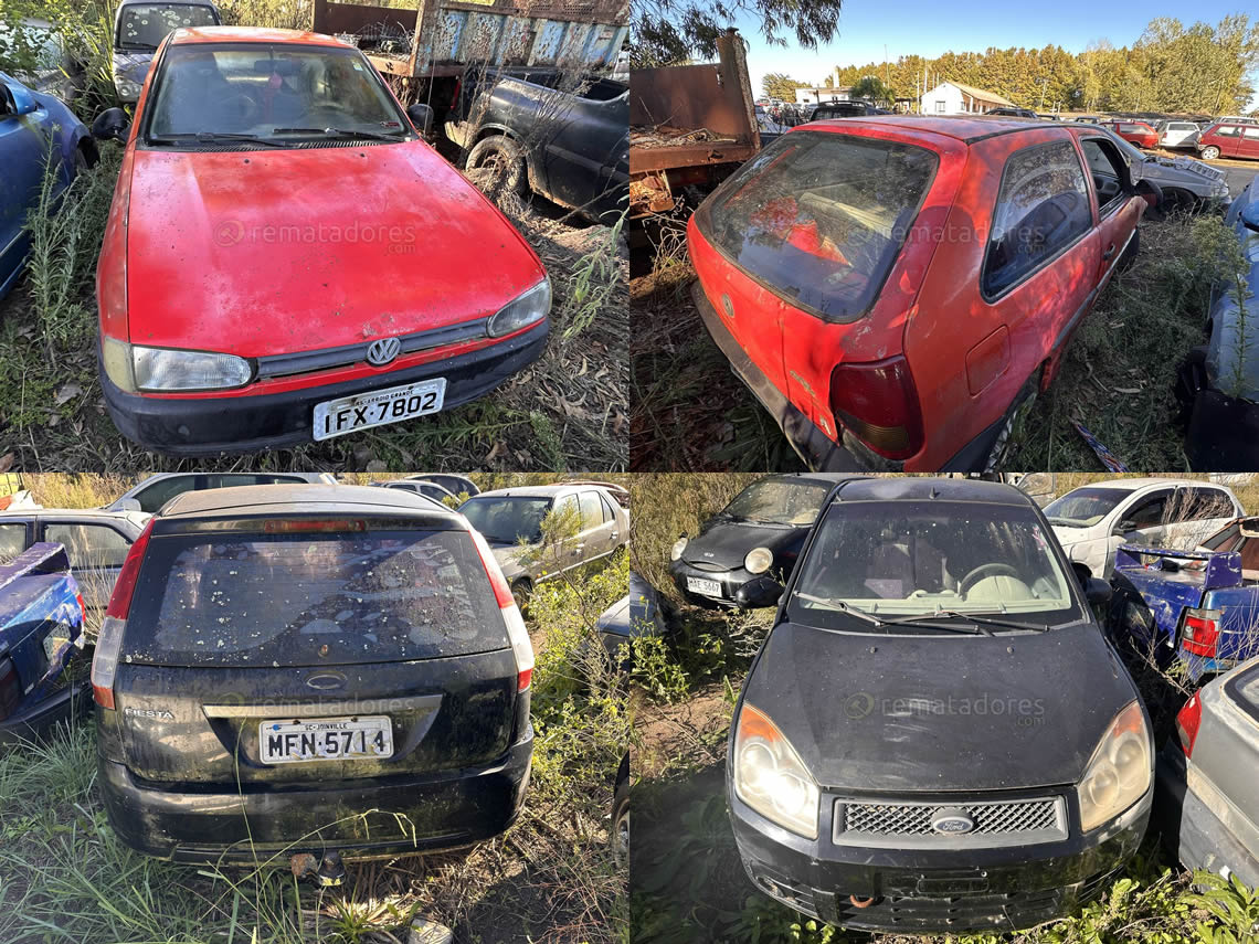 VOLKSWAGEN GOL MI AÑO 1997 COLOR ROJO  FORD FIESTA COLOR NEGRO AÑO 2008